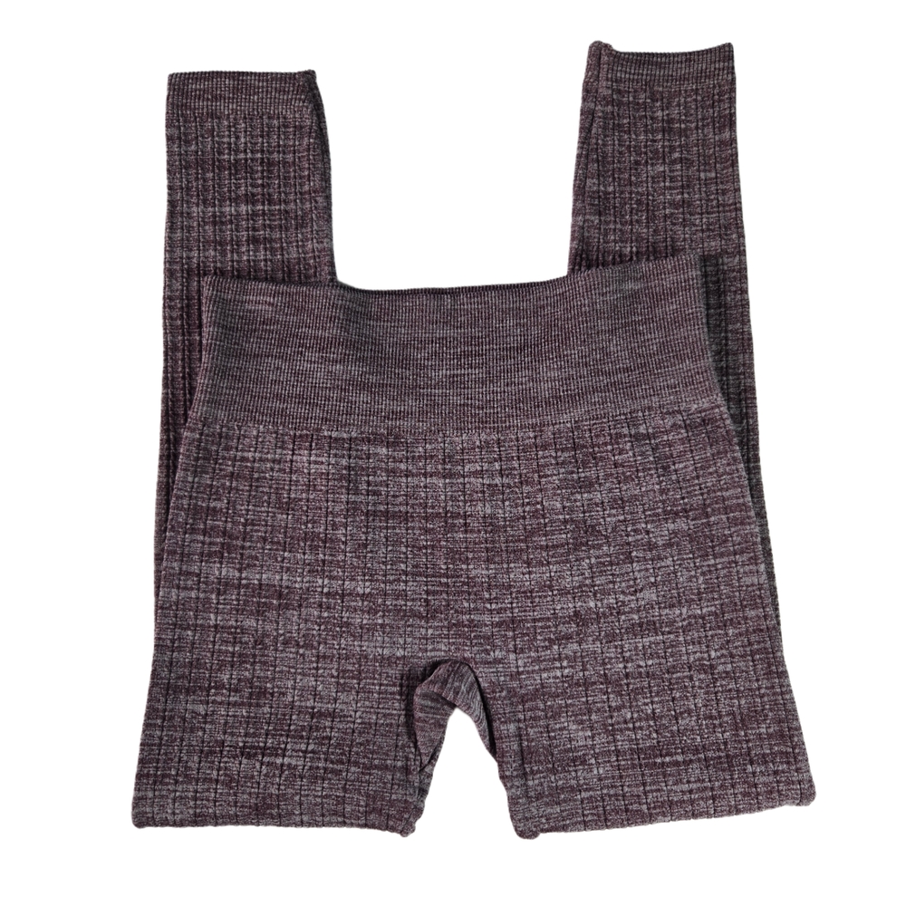 ONI ONI Red and Gray Knit Leggings - X-Large